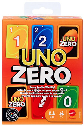 Настольная игра Уно Zero (UNO Zero), бренду Mattel, для 2-8 гравців, час гри < 30мин. - KUBIX