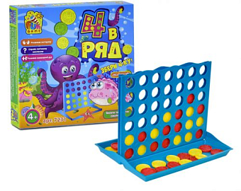 Настольная игра "4 в ряд" - KUBIX Настольная игра "4 в ряд"