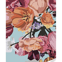 Картина по номерам Разнообразие тюльпанов (30х40 см)