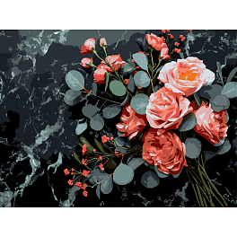 Картина по номерам Цветочный букет (30х40 см)