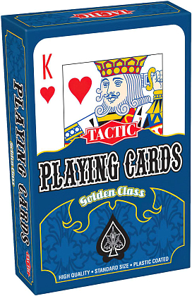 Настільна гра Гральні карти (Playing cards. Golden Class), бренду Tactic, для 1-10 гравців, час гри < 30хв. - KUBIX
