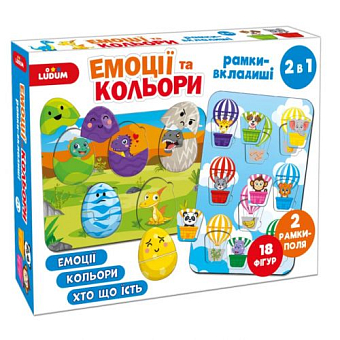 Настольная игра Эмоции и цвета (Рамки-вкладыши) - KUBIX Настольная игра Эмоции и цвета (Рамки-вкладыши)