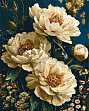 Мініатюра товару Картина по номерам Оксамитові півонії (40х50 см) - 1