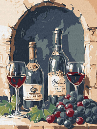 Картина по номерам Гармонія вина (30х40 см)