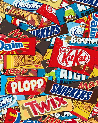 Картина по номерам Шоколадное наслаждение (40х50 см), бренду Origami - KUBIX