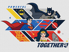 Картина по номерам Super Friends Powerful together (30х40 см)
