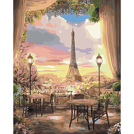 Картина за номерами Столики в Парижі (40х50 см)