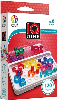 Настольная игра IQ Линк (IQ Link), бренду Smart Games, для 1-1 гравців, час гри < 30мин. - KUBIX