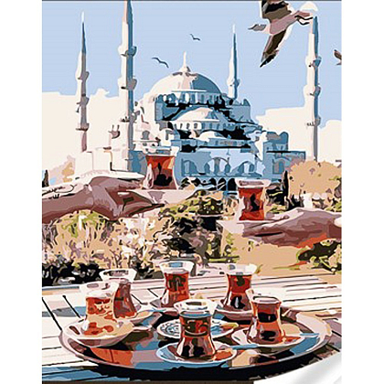 Картина по номерам Чай в Стамбуле (30х40 см), бренду Strateg - KUBIX