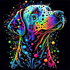 Картина по номерам Красочный пес (40х40 см)