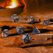 Миниатюра товара Набор кубиков Runic Mixed-blue & gold Dice Set - 4