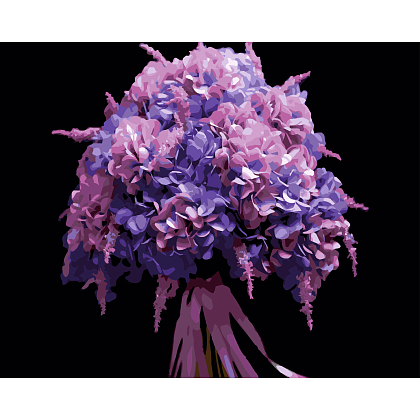 Картина по номерам Розовая глициния (40х50 см), бренду Strateg - KUBIX