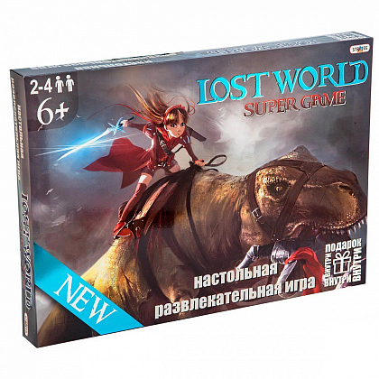 Настільна гра Загублений світ (Lost world) (RU), бренду Strateg, для 2-4 гравців, час гри < 30хв. - KUBIX