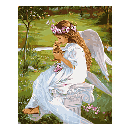Картина по номерам Гармония ангела с природой (40х50 см)