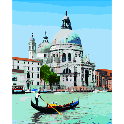 Картина по номерам Венецианский гондольер (40х50 см), бренду Strateg - KUBIX