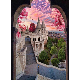 Алмазна мозаїка Між частинами замку (50х65 см)