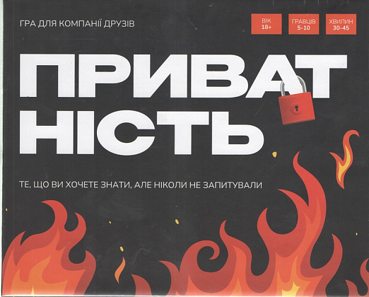 Настольная игра Конфиденциальность, бренду Gamesly, для 5-10 гравців, час гри < 30мин. - KUBIX