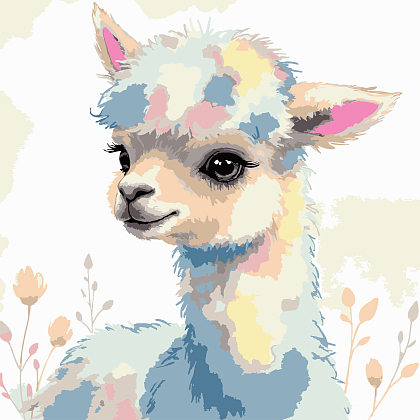 Картина за номерами Казкове оленятко (30х30 см), бренду Strateg - KUBIX