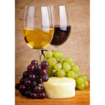 Алмазна мозаїка Виноградне вино (30х40 см)