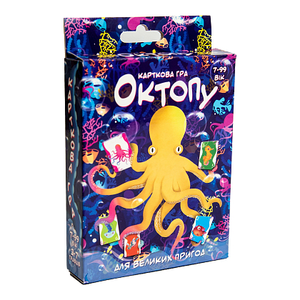 Настольная игра Октопа, бренду Strateg, для 2-7 гравців, час гри < 30мин. - KUBIX