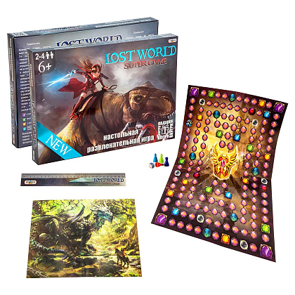 Настільна гра Загублений світ (Lost world) (RU), бренду Strateg, для 2-4 гравців, час гри < 30хв. - 3 - KUBIX