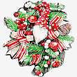 Миниатюра товара Картина по номерам Рождественский венок (30х30 см) - 1