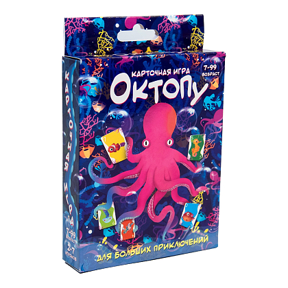 Настольная игра Октопа (RU), бренду Strateg, для 2-7 гравців, час гри < 30мин. - KUBIX