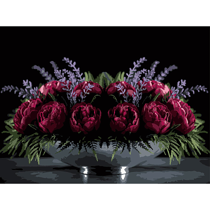 Картина по номерам Цветочное настроение (30х40 см), бренду Strateg - KUBIX