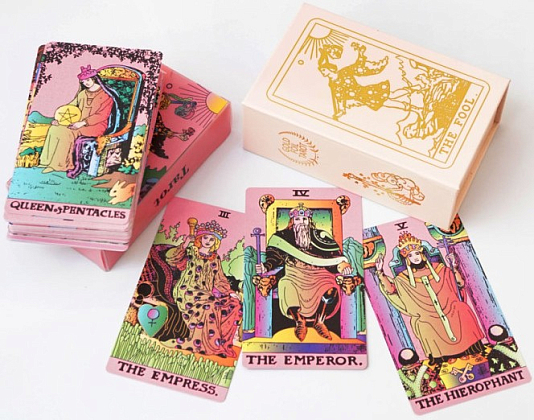 Карти ТАРО Уейта (Рожева коробка) (Waite's TAROT (Pink box)) - KUBIX