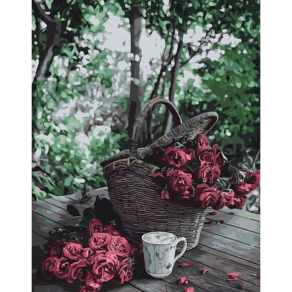 Картина по номерам Собранные цветы (40х50 см), бренду Strateg - KUBIX