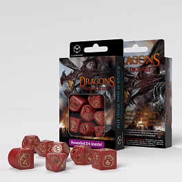 Набір кубиків Dragons Modern Dice Set: Ruby