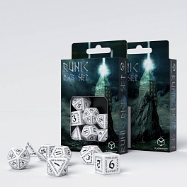 Набір кубиків Runic White & black Dice Set (7шт.)