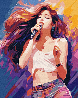 Картина по номерам K-pop Мелодійний голос (40х50 см)