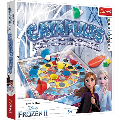 Настольная игра Ледяное сердце 2: Катапульты (Джемперы) (Frozen 2 Disney: Catapults (Jumpers)), бренду Trefl, для 2-4 гравців, час гри < 30мин. - 5 - KUBIX