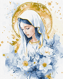 Картина по номерам Дева Мария (40х50 см)