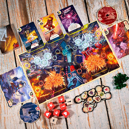 Настільна гра Володар Токіо. Дуель (King of Tokyo: Duel), бренду Ігромаг, для 2-2 гравців, час гри < 30хв. - 4 - KUBIX