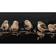 Миниатюра товара Картина по номерам Птицы на ветке (50х25 см) - 1