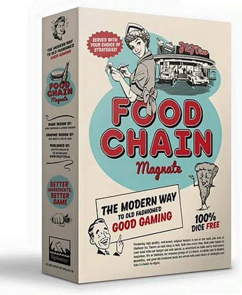 Настольная игра Food Chain Magnate (ФастФуд Магнат) (EN), бренду Czech Games Edition, для 2-5 гравців, час гри > 60мин. - KUBIX