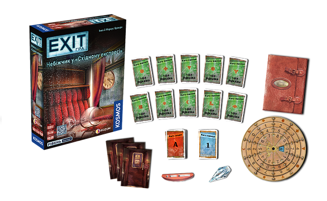 Настольная игра EXIT: Покойник в «Восточном экспрессе» (Dead Man on the Orient Express), бренду Rozum, для 1-4 гравців, час гри > 60мин. - 4 - KUBIX