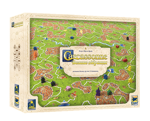 Каркассон. Большое собрание (Carcassonne Big Box), бренду Feelindigo, для 2-6 гравців, час гри < 60мин. - KUBIX