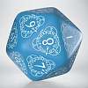 Кубик D20 Level Counter Blue & white Die