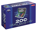 Мініатюра товару Настільна гра Ігровий набір для покеру на 200 фішок в алюмінієвому футлярі (200 Chips Poker Game Set in Aluminum Case) - 1