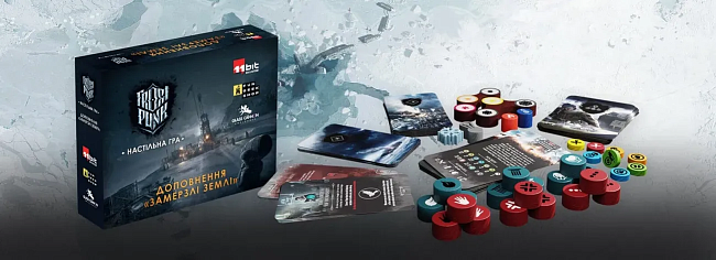 Настольная игра Фростпанк: Замерзшие земли (Frostpunk: The Board Game. Frostlander Expansion), бренду Fun Geek Shop, для 1-4 гравців, час гри > 60мин. - 3 - KUBIX