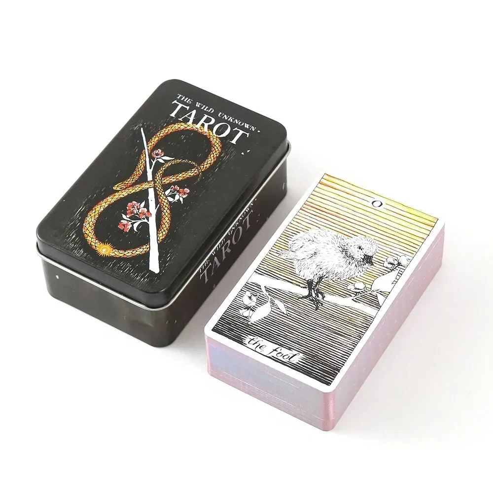 Карти ТАРО Дике Невідоме (Жерстяна коробка) (Tarot Cards Wild Unknown (Tin Box)) - KUBIX
