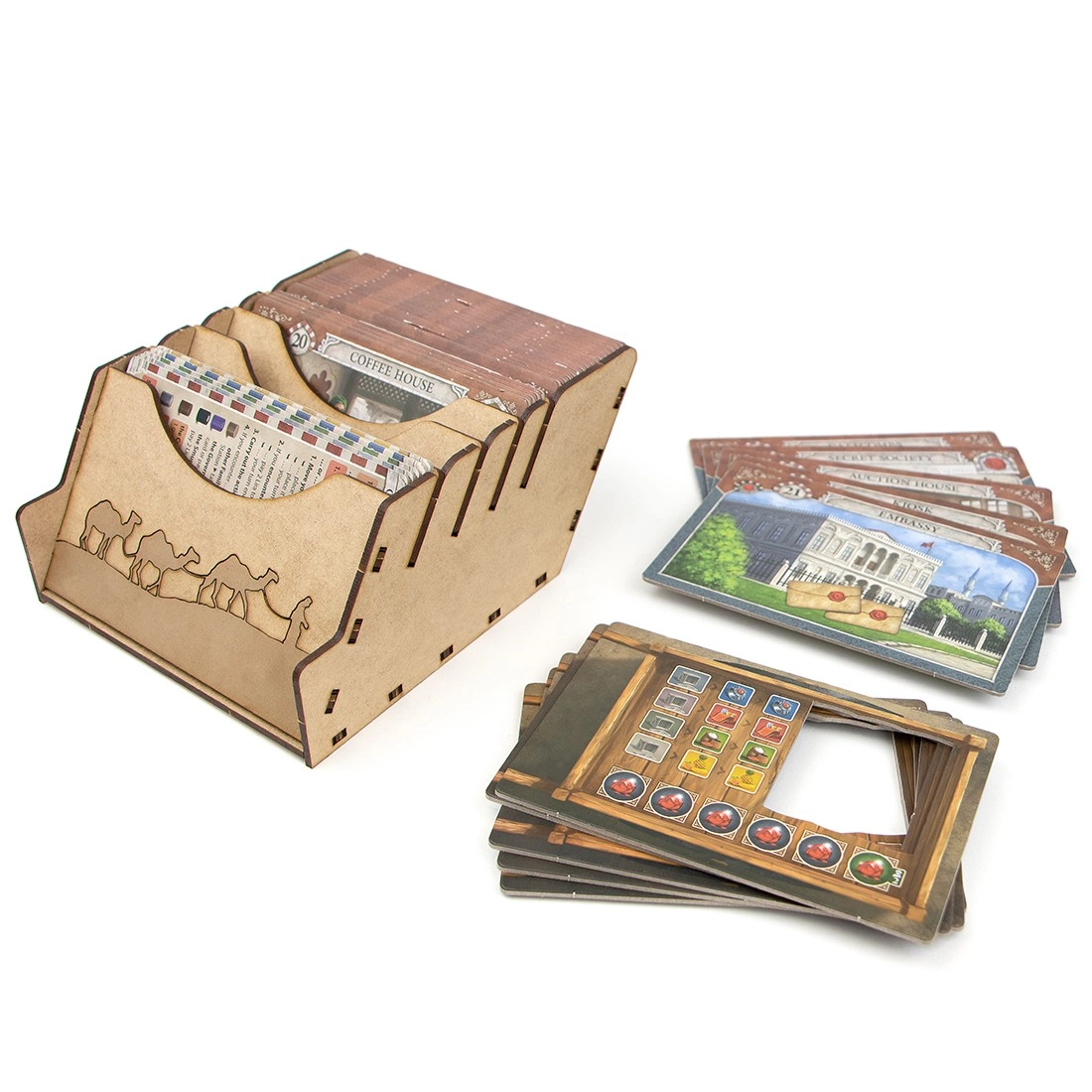 Органайзер для настільної гри Істанбул Big Box (Organizer for boardgame Istanbul Big Box), бренду Tower Rex - 4 - KUBIX 