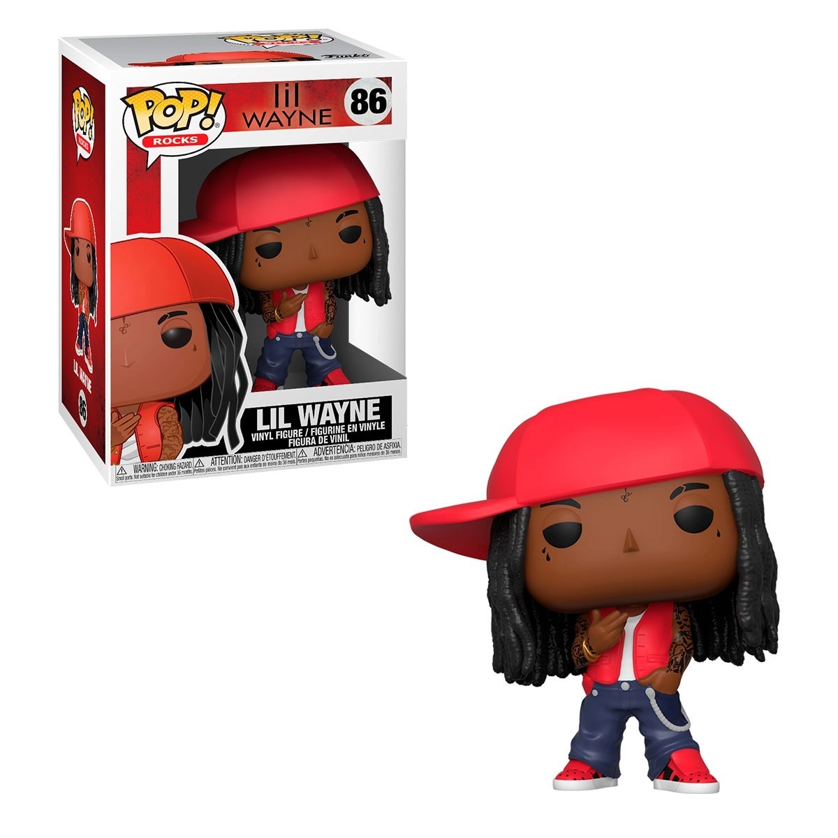 Игровая фигурка FUNKO POP! ЛИЛ УЭЙН (Lil Wayne) #86, бренду Funko - 2 - KUBIX 