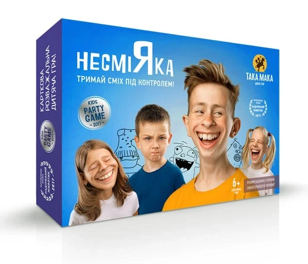 Настольная игра Несмеяка 6+, бренду Така Мака, для 2-5 гравців, час гри < 30мин. - KUBIX