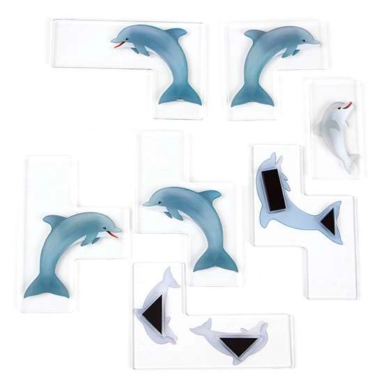 Настольная игра Дельфины-акробаты. Дорожная магнитная игра (Acrobatic dolphins. Road magnetic game), бренду Smart Games, для 1-1 гравців, час гри < 30мин. - 4 - KUBIX 