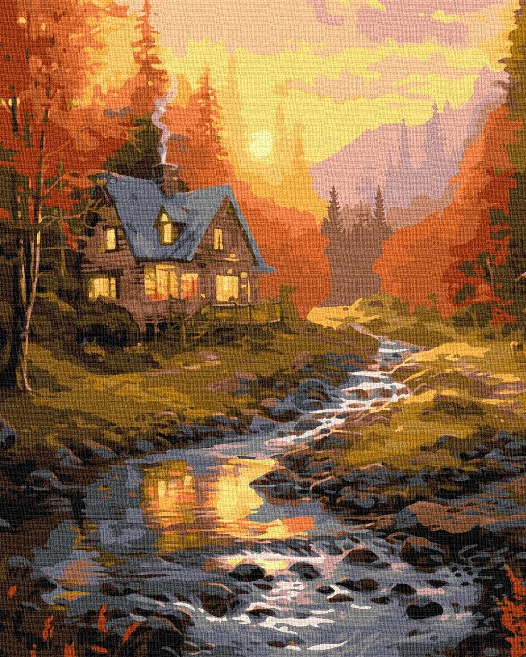Картина за номерами Сонячна долина (40х50 см), бренду Ідейка - KUBIX