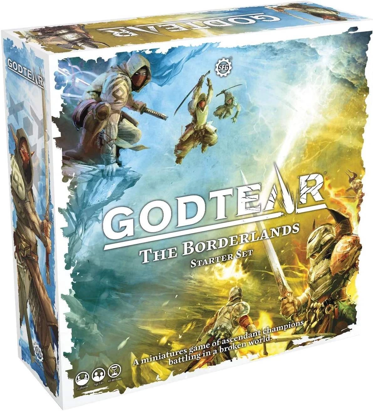 Настільна гра Godtear: The Borderlands Тітус/Фінварр (Godtear: The Borderlands Starter Set Titus/Finvarr) (EN), бренду Steamforged Games Ltd., для 2-2 гравців, час гри < 60хв. - KUBIX